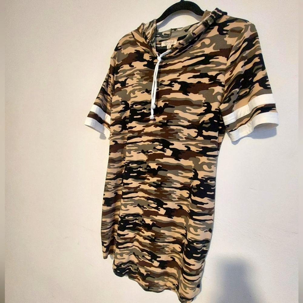 Hooded Camo Dress